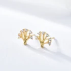 Gold Earring Popular Jewlary 2020 Gemstone Gold Pin Earring Stud