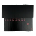 Poker Cards New Fashion Custom Printable Matte PVC Plastic Waterproof Black Gaming Poker Casino Playing Cards