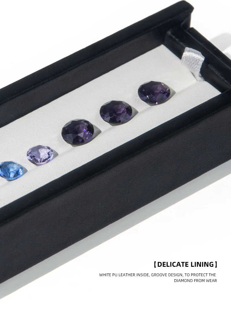 forte宝石盒套装包装大钻石宝石包装珠宝展示盘精致皮革珠宝宝石收纳盒