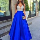 Evening Dress 2021 Women Ladies Vestidos Largo Long Sleeve Party Maxi A-Line Evening Dress