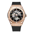 Timepiece Top Brand Luxury Skeleton Stainless Steel Design Automatic Brand Custom Hour Timepiece Mechanical Watch