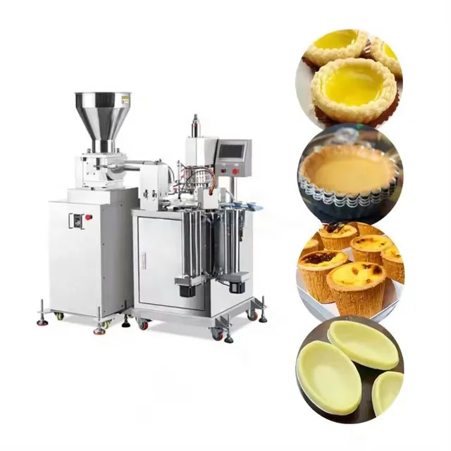 High Quality automatic chocolate tartlet pie line Egg Tart Skin Forming Machine For Sale