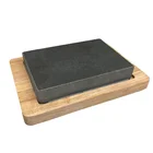 Stone Hot Sales Best Quality Natural Basalt Stone Steak Set Black Cooking Lava Stone
