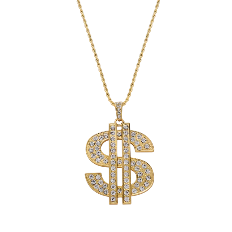 Collar Con Colgante De Dolar Hip Hop Gold Color Twist Chain With Alloy And Diamond Usd Dollar Pendant Necklace Buy Dollar Pendant Necklace Usd Pendant Necklace Collar Con Colgante De Dolar Product On