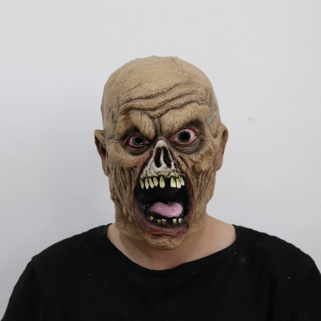 New Style Realistic Scary Mask Latex Horror Halloween Mask Full Head Custom Cosplay Novelty Party Halloween Masks