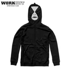 Hoodie Hoodie Supplier WORKOUT Organic Designer Custom Unisex Blank Covering Full Face Zip Up Hoodie For Men