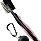 Golf Club Brush Groove Cleaner With Retractable Zip-line And Aluminum Carabiner Cleaning Tools