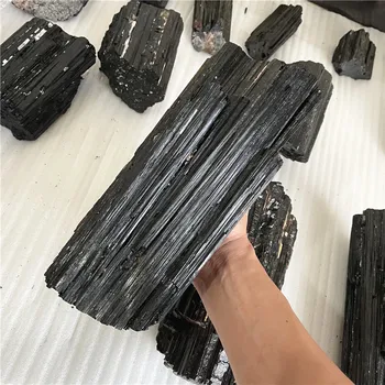 Wholesale Bulk High Quality Large Natural Black Tourmaline Rough Stone Black Tourmaline Big Raw Black Tourmaline Quartz Crystal
