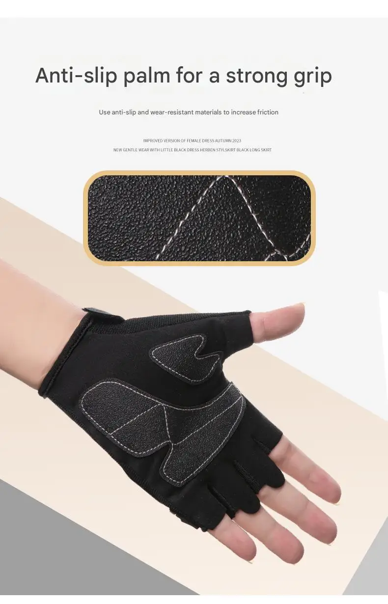 Men's Half-Finger Summer Gloves for Outdoor Racing Anti-Slip Breathable Riding Gear High Wear-Resistance for Motorcycle Racing