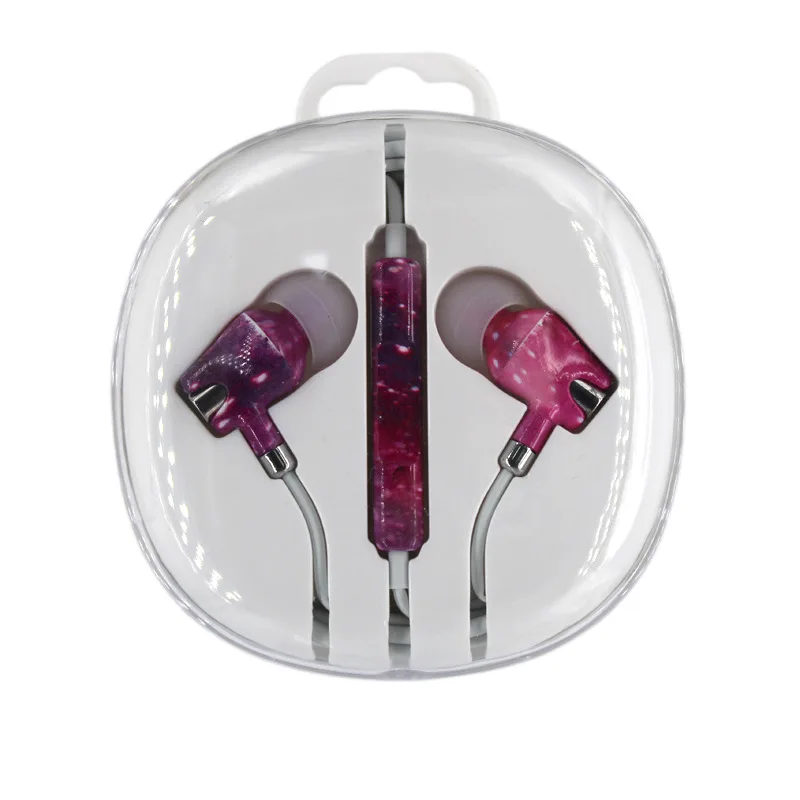 In Stock Premium Quality Phone Earphone 3.5mm In-ear Wired Earphone Painted Earphone for Apple Huawei oppo Xiaomi Mobile Phone