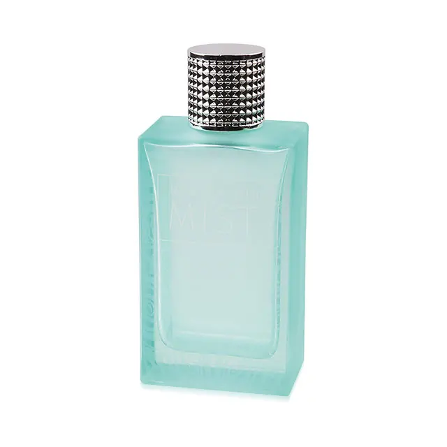 wholesale 100ml color elegant frosting painting fancy custom perfume glass bottles