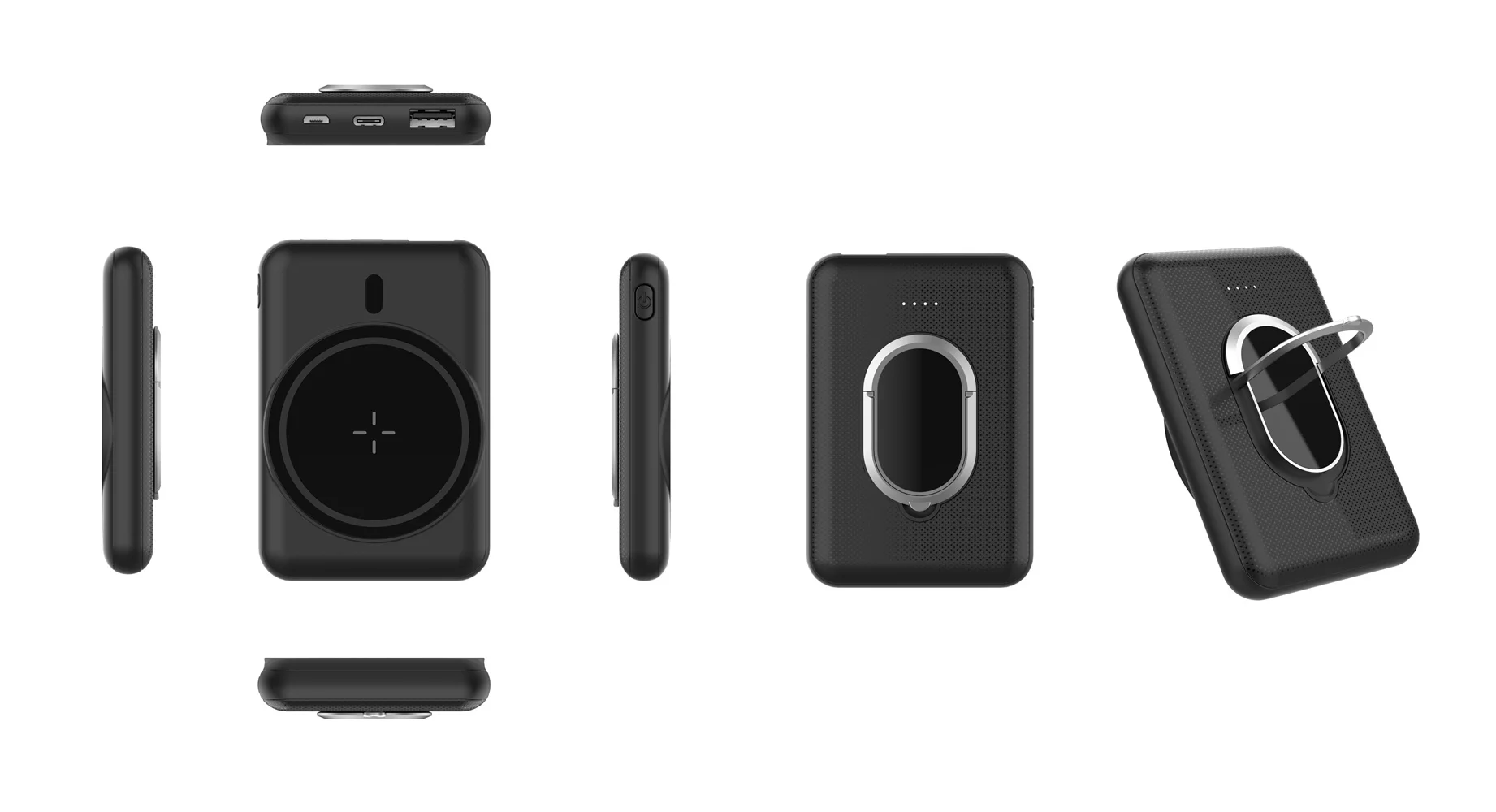 2021 New Trends 5W Magsafe 15W Wireless Power Bank 5000mAh with Stand for Iphone 12
