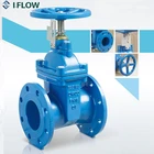 Valves Valve Producer BS DN100 Pn16 Di Non-Rising Stem Resilient Soft Seat Ductile Iron Gate Valves