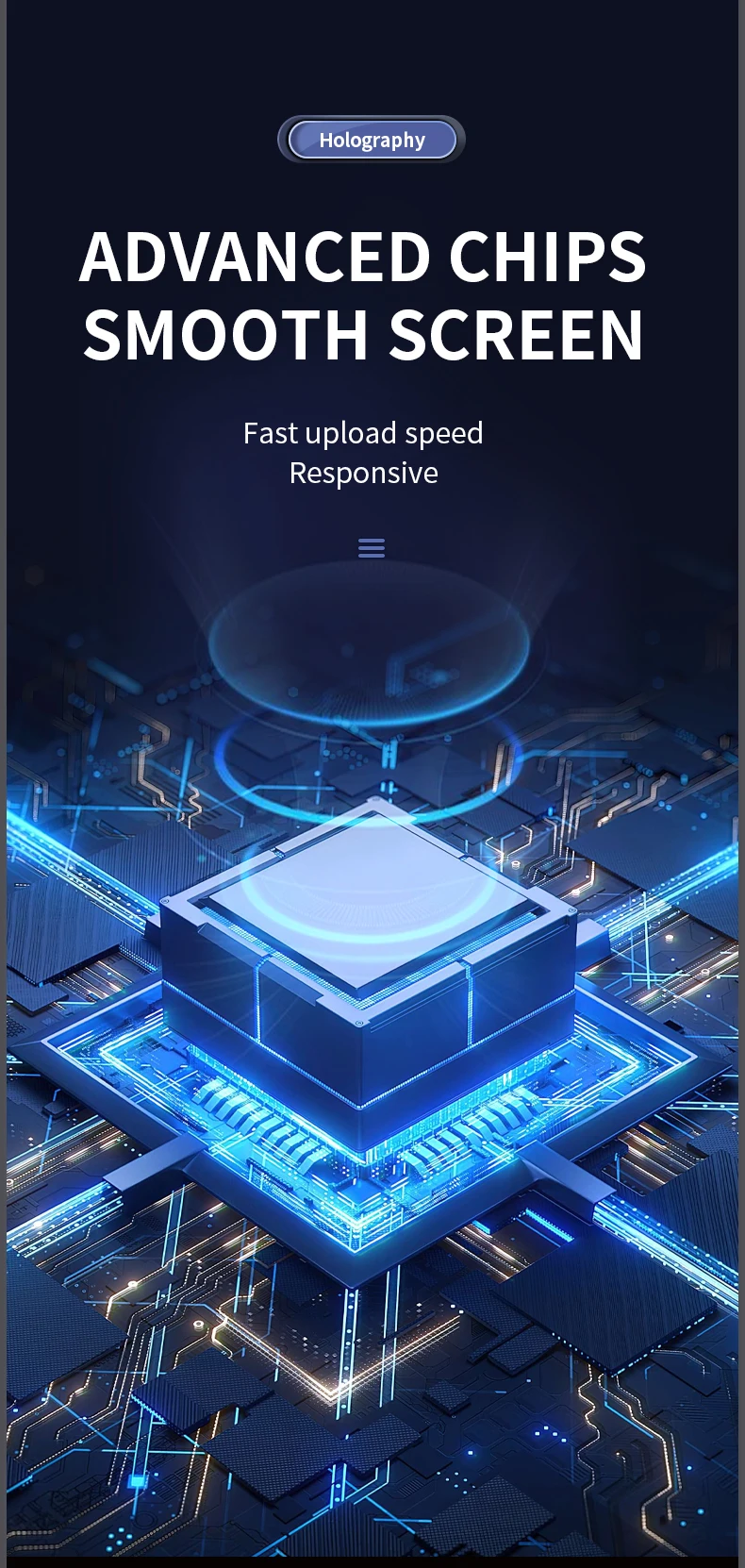 Mobile App Control 60cm Holographic Fan 3d Hologram Projector HD Good Advertising Animation Wall 3D Hologram Fan - Image 11