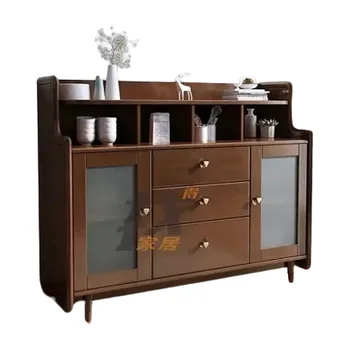 Large capacity multifunctional wooden storage wine cabinet, storage cabinet, cabinet side panel