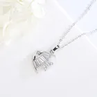 Jewellery Cute Little 18k Gold And Silver Plated Multi-Zirconia Fish Necklace And Earring Jewellery Set