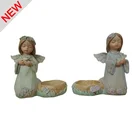 Resin Gift Landy 4.13" Resin Mini Angel Figurine Candle Holder For Gift
