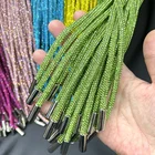 Rhinestone Crystal S528 Sparkle Hot Fix Rhinestone 6mm Crystal Beaded Rhinestone Trimming Rope