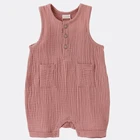 Cotton Pajamas Universal Good Quality Summer Cotton Sleeveless Pajamas Thin Breathable Newborn Romper