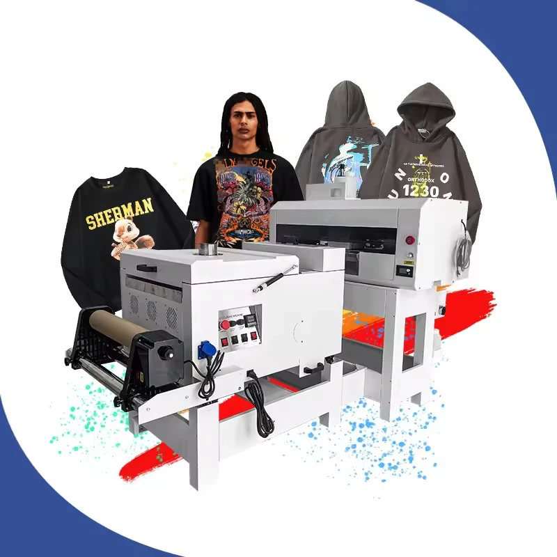 4 Head i3200 Digital DTF Printer 30cm A3 60 cm PET Film Fabric Cloth Tshirt Automatic Impresora DTF A1 Print Dimension