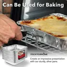 Foil Food Tray Food Aluminum Foil Tray High Quality Disposable Rectangle Aluminum Foil Food Baking Tray