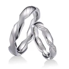 Ring Diamond Engagement Rings Love Valentine's Day Engagement Finger Ring Diamond Women Ring Stainless Steel Finger