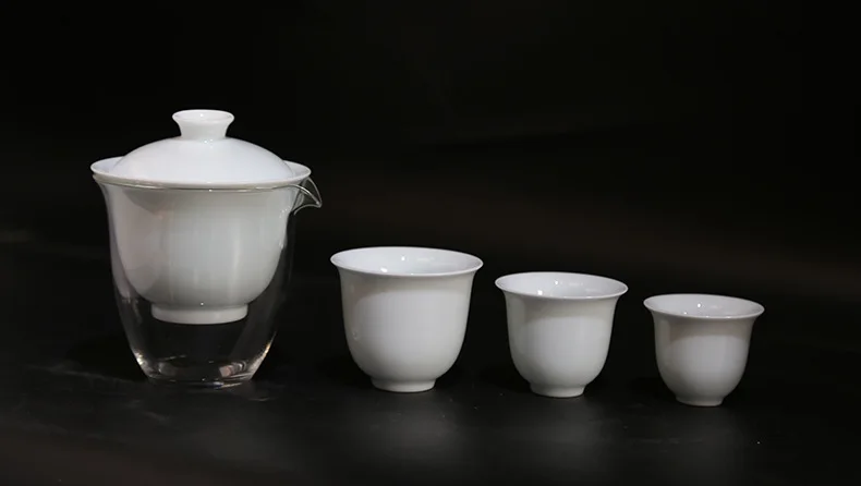 product wholesale customized handcrafted ceramic tea utensils tea set bowl cover household creative kung fu tea pot784-4