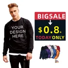 Manufacturer Oem Print Crew Neck Sweatshirt Unisex Custom Plain Blank Crewneck Sweatshirt Hoodie