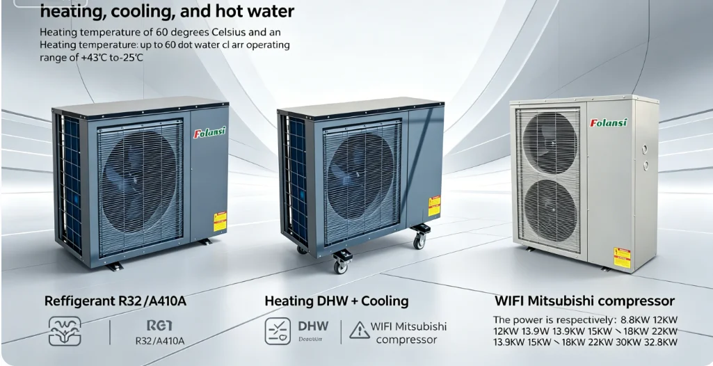 Air Source Heat Pump, 30KW, Monoblock, Inverter, R32 - detail 4
