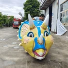 Amusement Car For Amusement Park Equipment Dinosaur Electric Train Amusement Park Car Rides Game For Children