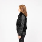 Coats Motorcycle Women Winter Trendy Black Faux Fur Leather Jacket 2020 Women Faux Fur Coats For Ladies
