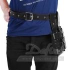Leather Holster Adjustable Barber Hairdressing Tool Belt Leather Hair Scissors Holster