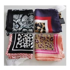 Scarf Designer Scarf Styles Custom Striped Plaid Leopard Floral Scarf Digital Printing Silk Scarf
