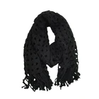 Scarfs Scarf Fringe High Quality Custom Winter Scarfs Warm Acrylic Knitted Scarf Feeling Shawl With Fringe Tassel