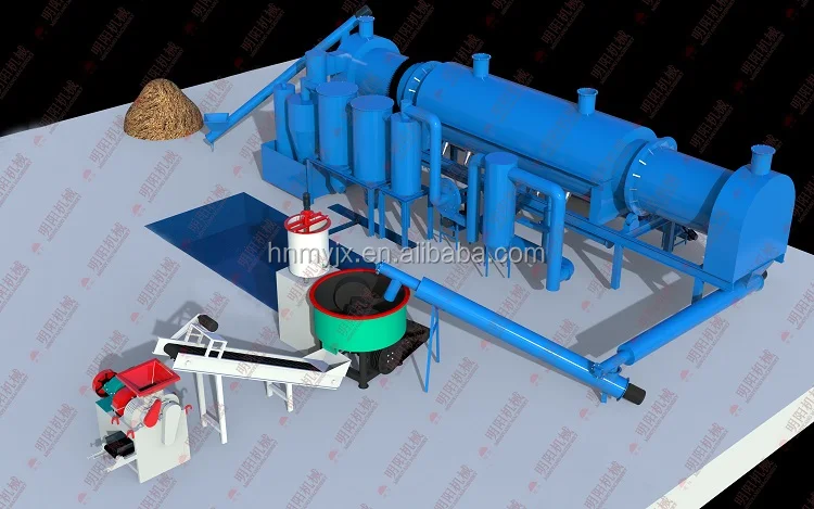 charcoal production line