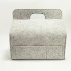Custom Felt Portable Baby Diaper Bag Felt Diaper Bag Two-color 3 Multi-pocket Mother Bag Special House Shape