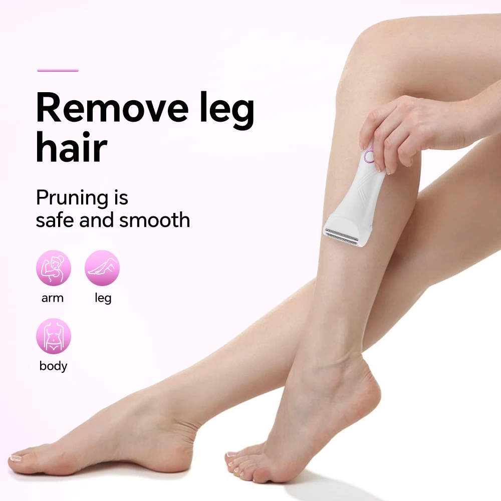Professional Lady's Electric Hair Shaver Painless Body Removal USB Charging Rechargeable for Household Car RV Use Wholesale details
