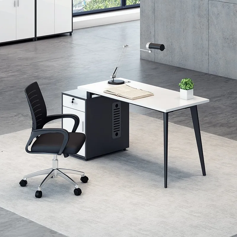 Computer Modern Adjustable Luxury Pc Wooden Furniture Manager White Table Executive Office Desk