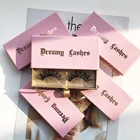 Eyelash Pink Cute Custom Luxury Empty Glitter False Eyelash Packaging Box 25mm Mink Eyelash Vendor
