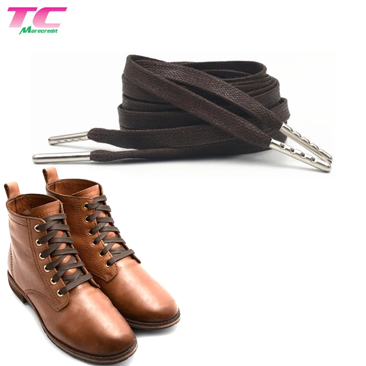 flat waxed boot laces