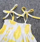 Summer Child Summer 2021 Summer Cute Printed Child Dance Camisole Kids Pleated Beach Dress For Girls