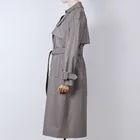 Women Genuine Leather Long Coats Trench Plus Size Coats For Ladies