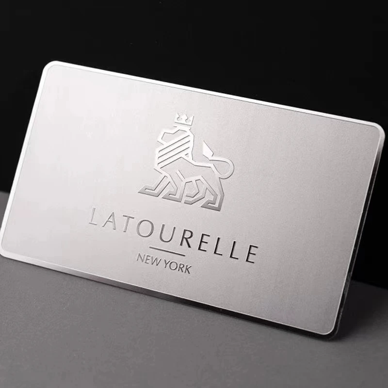 High quality luxury metal blank credit cards custom stainless steel rose gold metal business cards