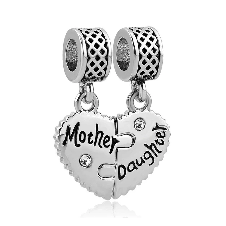 mom and daughter charm