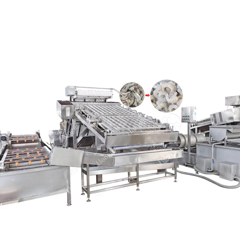 Automatic Shrimp Peeling and Deveining Machine for Shrimp Skin Remove Cleaning Skinning Cutter Industries for Farm Use factory
