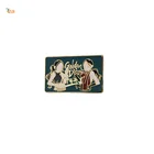 Back Badge Wholesale Custom Logo With Back Card Hard Enamel Jersey Anime Metal Badge Lapel Pin