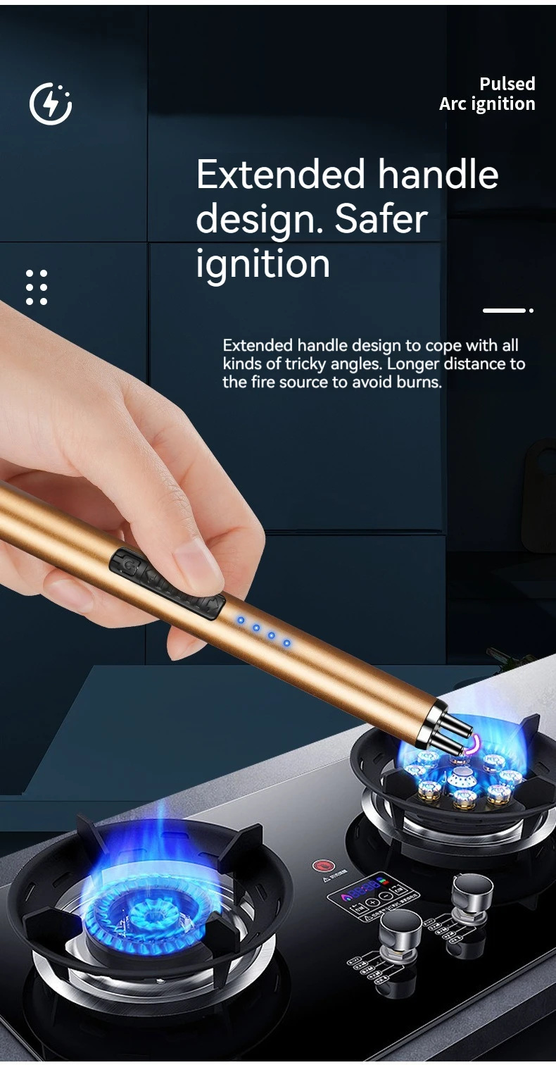 Usb Rechargeable Ignition Electric Arc Lighter Wholesale Ignition Device Arc Pulse Igniter Jl855