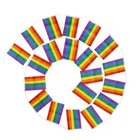 Pride Custom Rainbow LGBT Gay Pride GIANT String Flag Polyester Material Bunting Flags