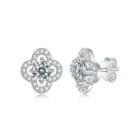 Jewelry Earrings Fashion Jewelry 2021 Earrings 925 Sterling Silver D Color VVS Moissanite Ear Studs