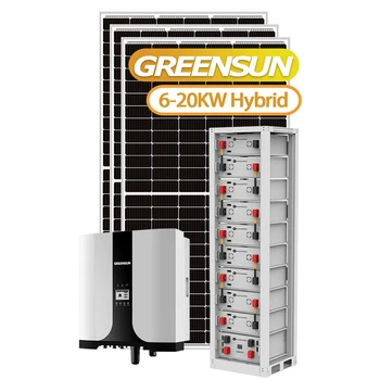 Greensun Hybrid On Grid Off Grid 10kw 20kw 30kw Solar Panel Power